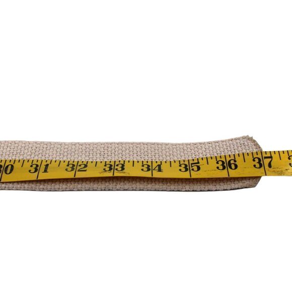 CLASSIC BEIGE CANVAS POLYESTER 1 5/8"Wd DRESS CASUAL WOMEN'S BELT Size S (t61 - Picture 10 of 12